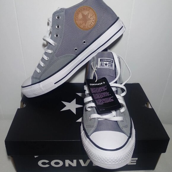 Converse Men's Size 12.0 CTAS Malden St Mid Classic Greysmoke/white A09499C -New - Picture 2 of 10
